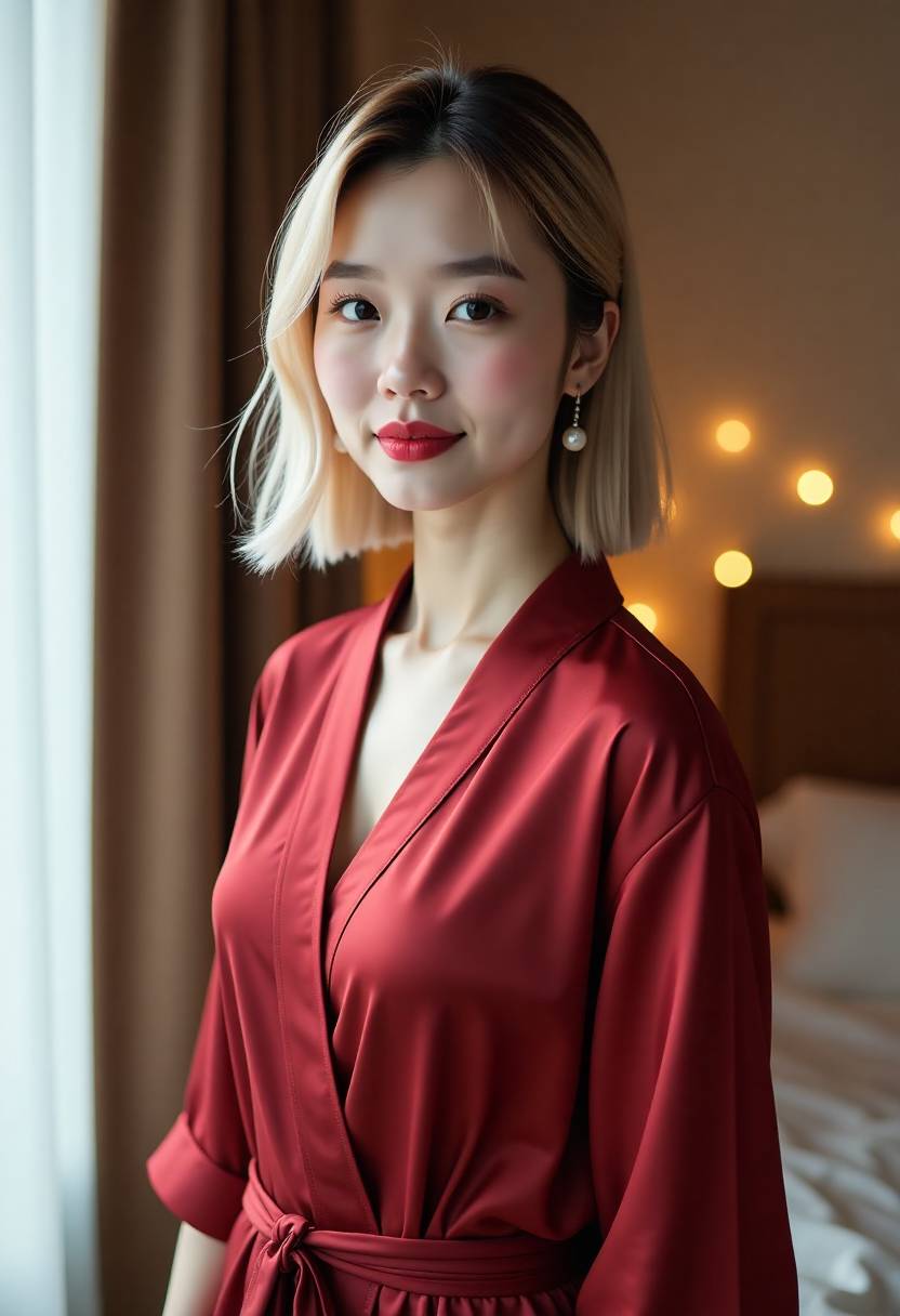 短剧《旧巷面馆》第三集剧照：老面馆里的长条木桌